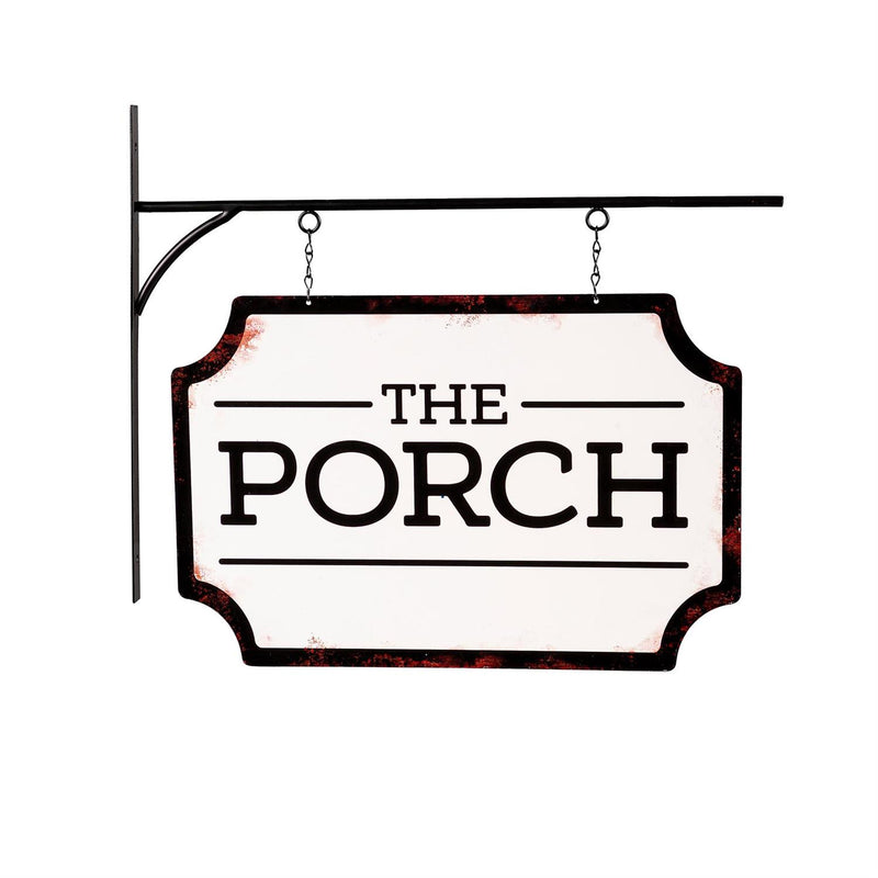 Outdoor Metal Hanging Sign, "The Porch "