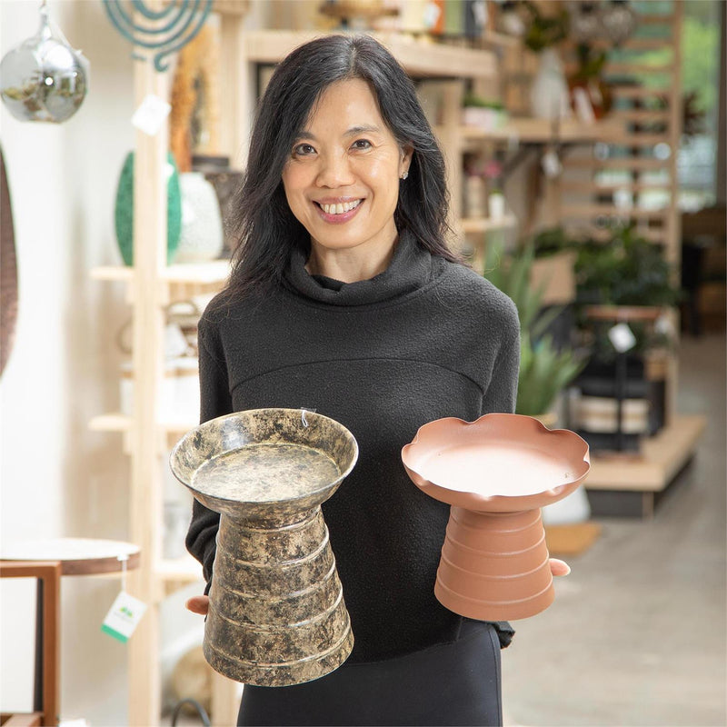 Garden of Wonder Plant Stand, Multi-Color Metal Riser, Set of 3