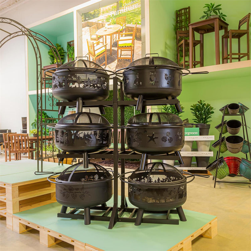 Metal Firepit Display