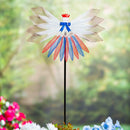 37"H Garden Stake, Americana Angel