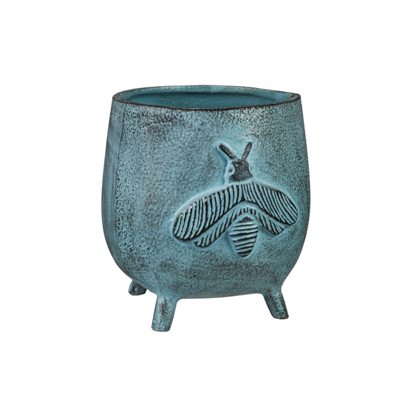 Cast Iron Bee Planter with Feet, 2 Asst.