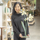 Metal Yellow Flower Statuary