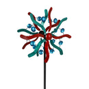 Evergreen Wind,75" Red & Blue Bubble Spinner,10.25x22x74 Inches