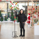 Evergreen Wind,80"H Holly Leaf Wind Spinner,11.81x28.35x80.71 Inches