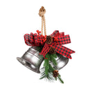 Statement Galvanized Metal Bells with Holiday Artificials