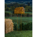 Solar Lighted Laser Cut Garden Stakes, Farmhouse