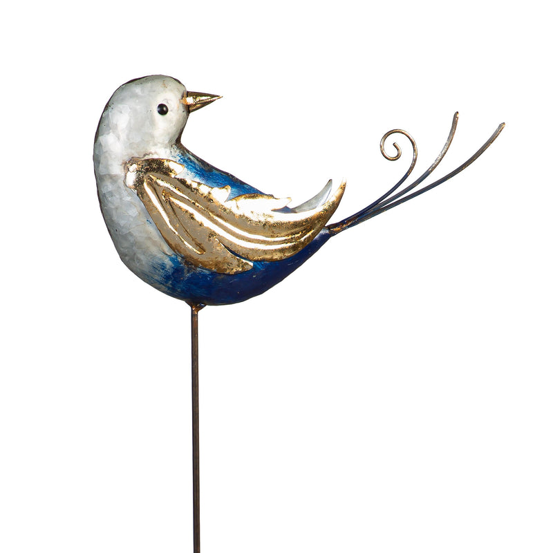 Garden of Wonder Garden Stake, Metal Fancy Bird, 36"