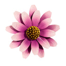 What She Shed Wind Spinner, Metal Pink Sunflower Wall Spinner, 13"