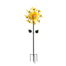 Metal Wind Spinner, Sunflower & Bees, 75"H