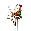 Petal & Plow Wind Spinner, Metal Spinning Rooster, 63"H
