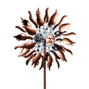Metal Wind Spinner, Copper Sun, 75"H