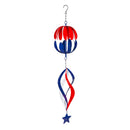 American Classic Wind Spinner, Metal Hanging Americana Twirler, 30"H
