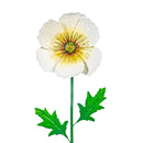 What She Shed Garden Stake, Metal Poppy Flowers, 43"