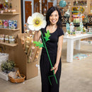 What She Shed Garden Stake, Metal Poppy Flowers, 43"