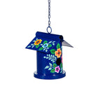 What She Shed Birdhouse, Metal Decorative Vibrant Hand-Painted Bird House, 6" H