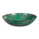 Green Verdigris Rain Chain Basin