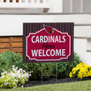 Arizona Cardinals Yard Sign, "Fans Welcome"