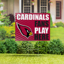 Arizona Cardinals Yard Sign "Fans Play Here"