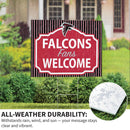Atlanta Falcons Yard Sign, "Fans Welcome"