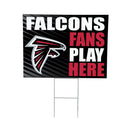 Atlanta Falcons Yard Sign "Fans Play Here"