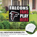 Atlanta Falcons Yard Sign "Fans Play Here"