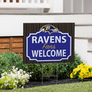 Baltimore Ravens Yard Sign, "Fans Welcome"