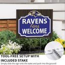 Baltimore Ravens Yard Sign, "Fans Welcome"