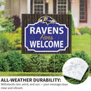 Baltimore Ravens Yard Sign, "Fans Welcome"