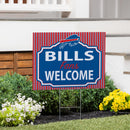Buffalo Bills Yard Sign, "Fans Welcome"