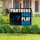Carolina Panthers Yard Sign "Fans Play Here"