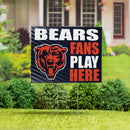 Chicago Bears Yard Sign "Fans Play Here"