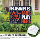 Chicago Bears Yard Sign "Fans Play Here"