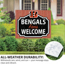 Cincinnati Bengals Yard Sign, "Fans Welcome"