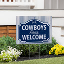 Dallas Cowboys Yard Sign, "Fans Welcome"