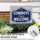Dallas Cowboys Yard Sign, "Fans Welcome"