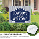 Dallas Cowboys Yard Sign, "Fans Welcome"