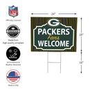 Green Bay Packers Yard Sign, "Fans Welcome"