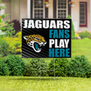 Jacksonville Jaguars Yard Sign "Fans Play Here"