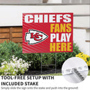 Kansas City Chiefs Yard Sign "Fans Play Here"