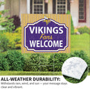 Minnesota Vikings Yard Sign, "Fans Welcome"