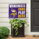 Minnesota Vikings Yard Sign "Fans Play Here"