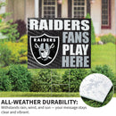 Las Vegas Raiders Yard Sign "Fans Play Here"
