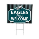 Philadelphia Eagles Yard Sign, "Fans Welcome"