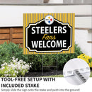 Pittsburgh Steelers Yard Sign, "Fans Welcome"