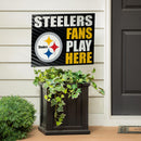 Pittsburgh Steelers Yard Sign "Fans Play Here"