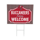 Tampa Bay Buccaneers Yard Sign, "Fans Welcome"