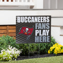 Tampa Bay Buccaneers Yard Sign "Fans Play Here"