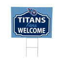 Tennessee Titans Yard Sign, "Fans Welcome"