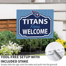 Tennessee Titans Yard Sign, "Fans Welcome"