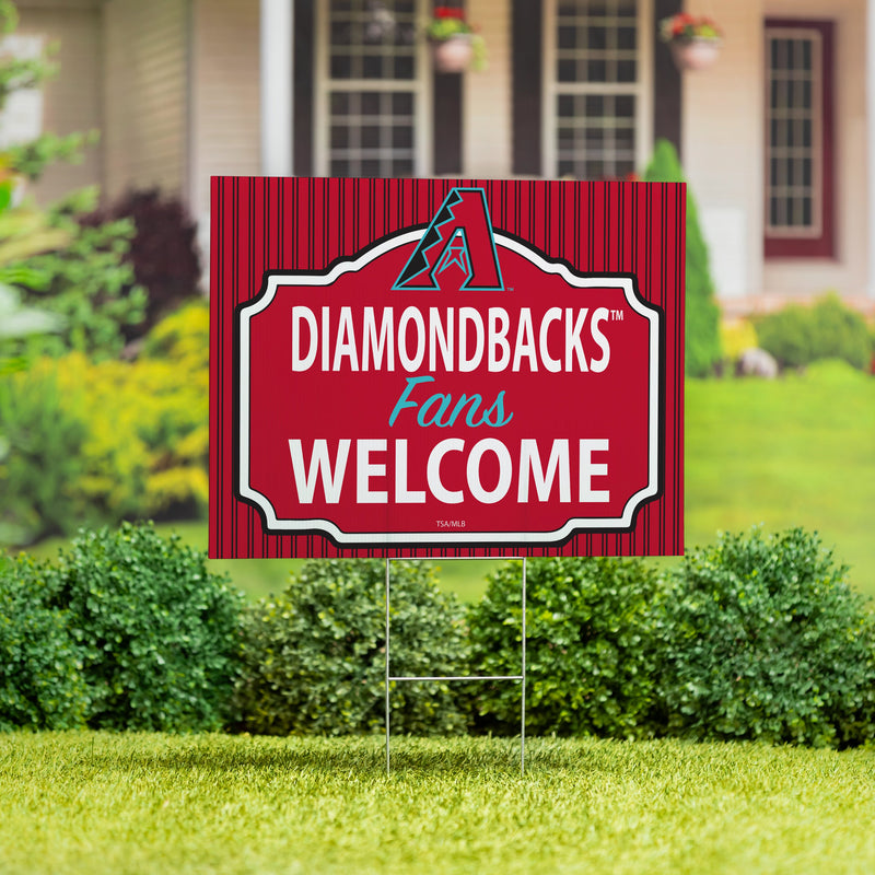 Arizona Diamondbacks Yard Sign, "Fans Welcome"